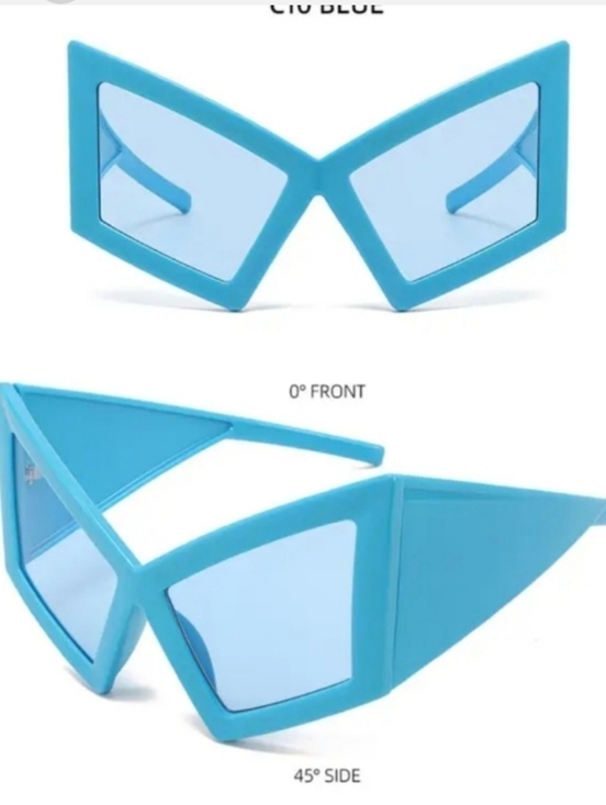 Bold Blue Geometric Sunglasses - Women Accessories